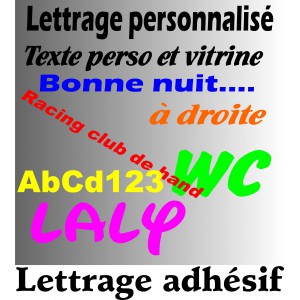 Stickers Texte personnalisé