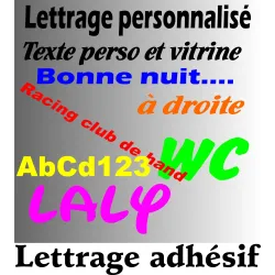 Texte personnalisé