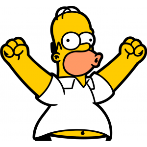 Homer simpsons victoire