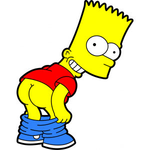 Bart simpsons fesses