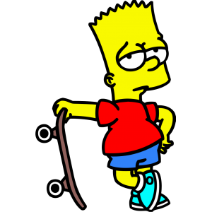 Bart simpsons skate