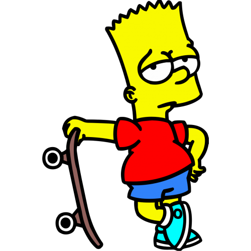 Bart simpsons skate