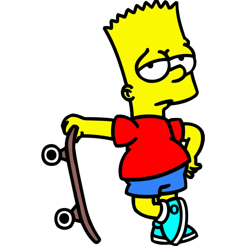 Bart simpsons skate