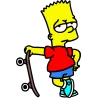 Bart simpsons skate