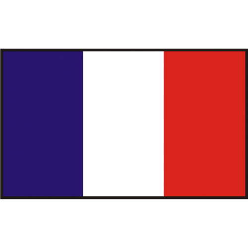 Autocollant Drapeau Carte France sticker Taille : 8 cm