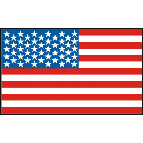 2 x Autocollant sticker voiture pc vinyl macbook drapeau USA americain new york 