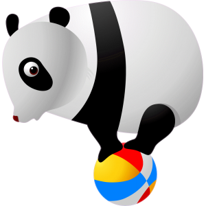 Crazy pet panda ballon