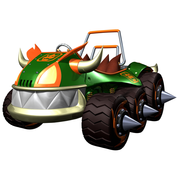 Stickers et autocollant Vehicule mario kart bowser