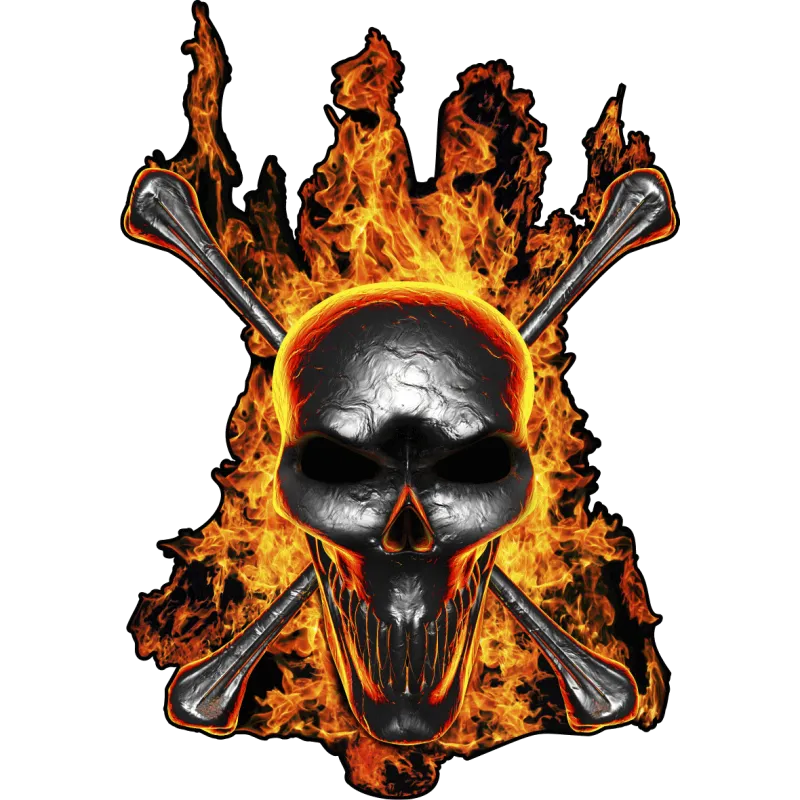 tete de mort croix