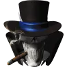 tete de mort fume jaune