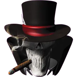 tete de mort fume vert 2
