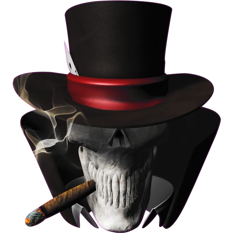 tete de mort fume vert 2