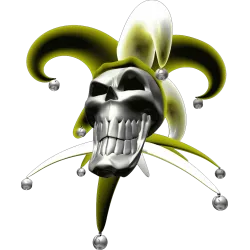 tete de mort fume jaune 2