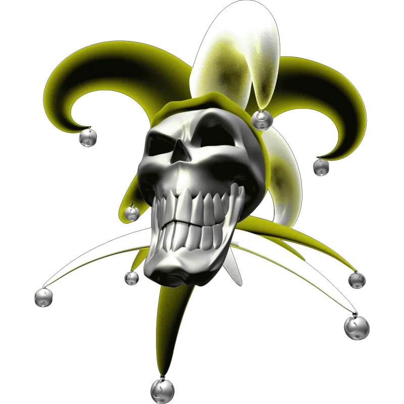 tete de mort fume jaune 2