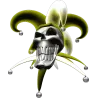 tete de mort fume jaune 2