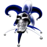 tete de mort joker jaune
