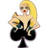 Femme sexy carreau