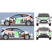 Ken Block kit deco vehicule foncé