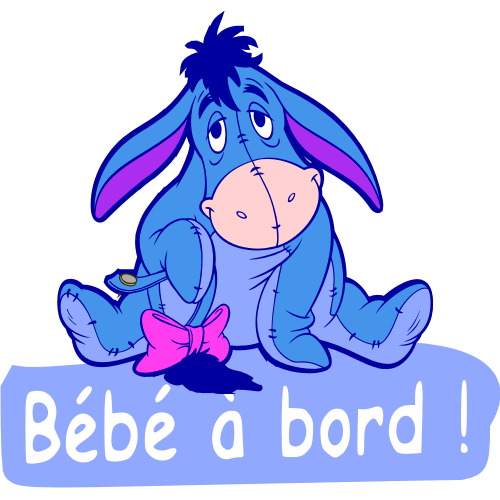 Sticker Pas De Bébé à Bord - Autocollant Pas De Bébé à Bord