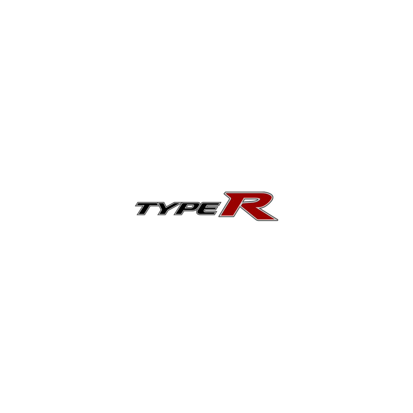 Euro R Sticker Sticker et autocollant Type R