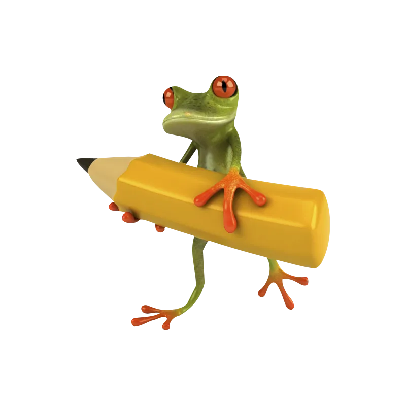 Grenouille crayon 2
