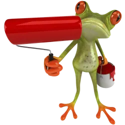 Grenouille peintre