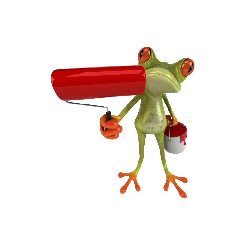 Grenouille peintre
