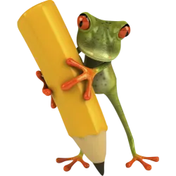 Grenouille crayon