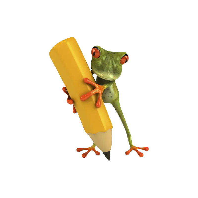 Grenouille crayon