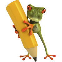 Grenouille crayon