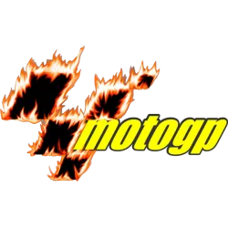 Moto gp flamme blanc