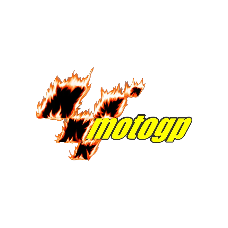 Moto gp flamme blanc