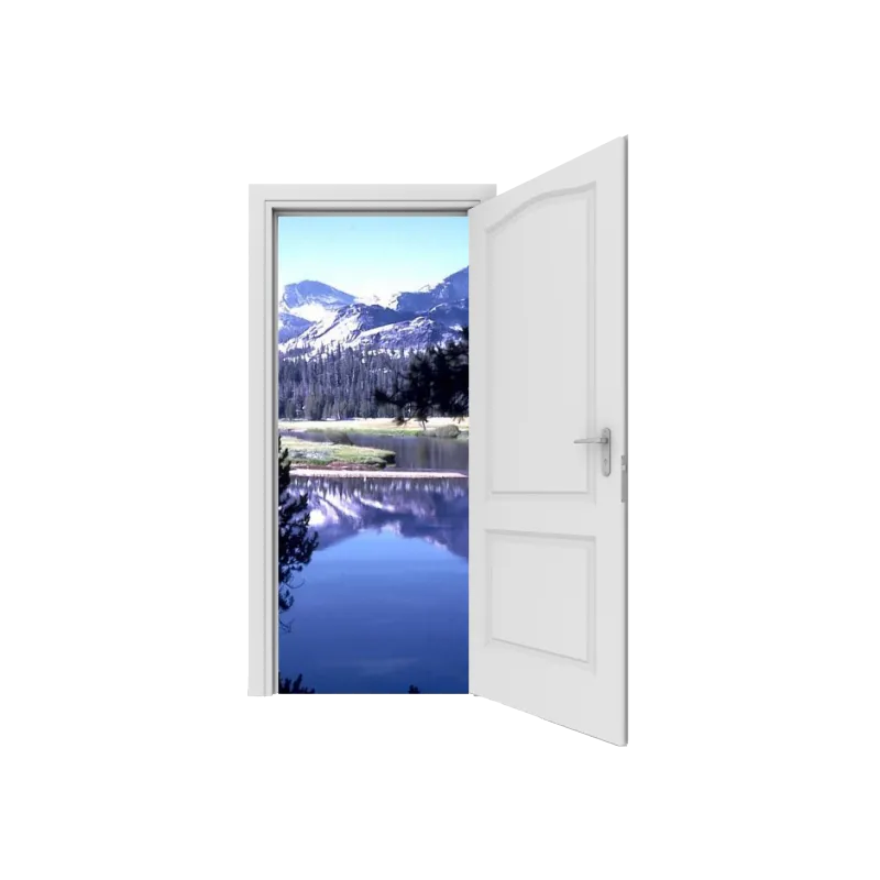 Trompe l'oeil Porte plage