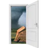 Trompe l'oeil Porte lac