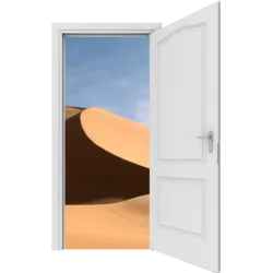 Trompe l'oeil Porte tornade