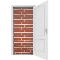 Trompe l'oeil Porte Zen