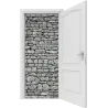 Trompe l'oeil Porte Mur Brique