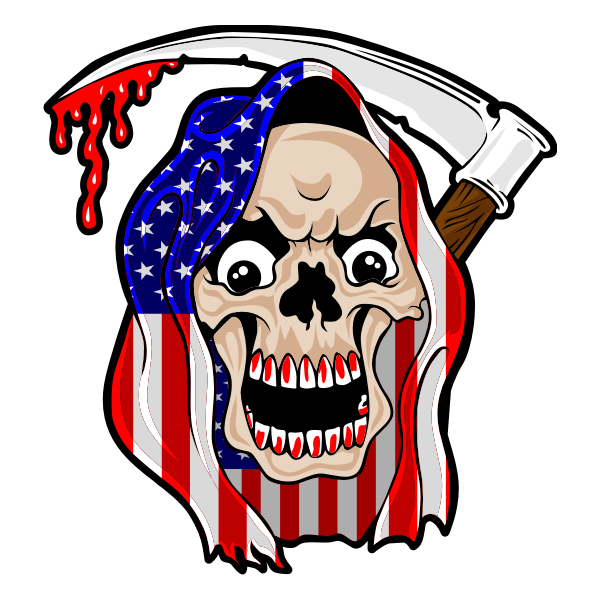 tete de mort us - 123 Stickers - Vente en ligne de stickers et autocollant  adhésif