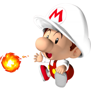 Bébé Mario feu