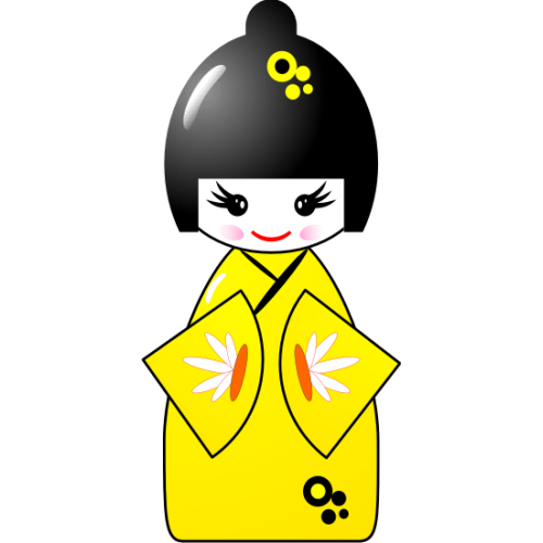 Kokeshi jaune