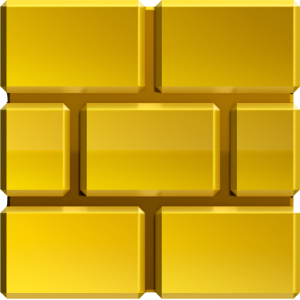 Block brique doré