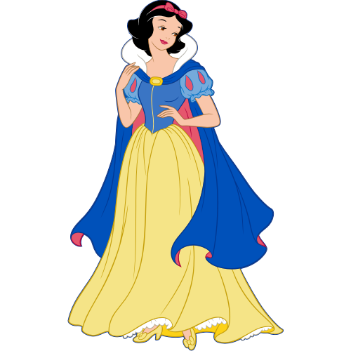 Sticker et autocollant Blanche Neige cape