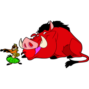 Pumba et Timon dispute