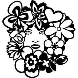 Visage de femme tribal