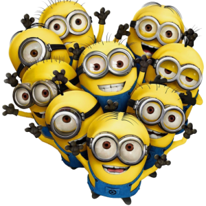 Déco Minion Coeur