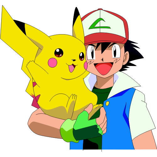 Sacha et Pikachu pokemon