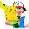 Sacha et Pikachu pokemon