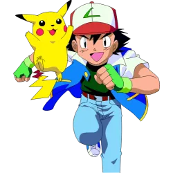 Sacha et Pikachu pokemon