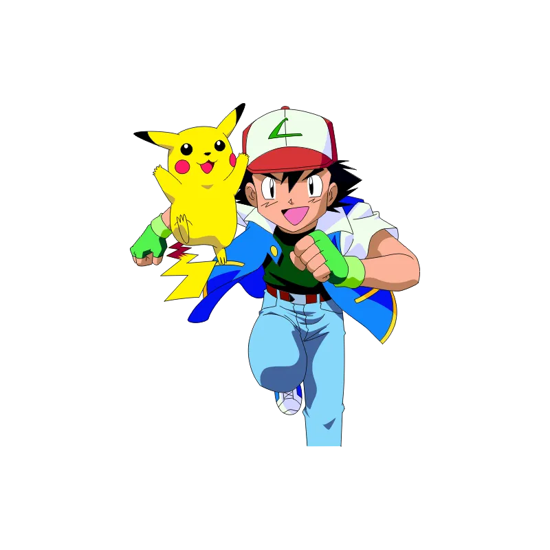 Sacha et Pikachu pokemon