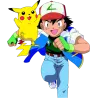 Sacha et Pikachu pokemon